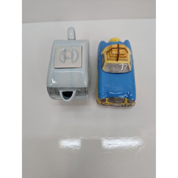 Vintage Fitz & Floyd OCI American Roadside Creamer and Sugar Set 1993 - Picture 2 of 11